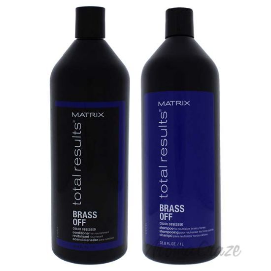 Picture of Total Results Brass Off Shampoo and Condioner Kit by Matrix for Unisex 2 Pc Kit