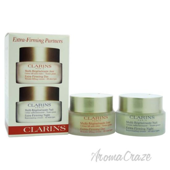 Picture of Extra Firming Partners Day Cream 50ml & Night Cream 50ml All skin types by Clarins for Unisex 2 Pc Set