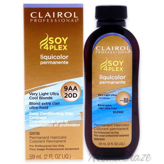 Picture of Professional Liquicolor Permanent Hair Color 20D Very Light Ultra Cool Blonde by Clairol for Unisex 2 oz Hair Color