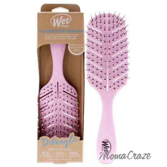 Picture of Go Green Detangler Brush Pink by Wet Brush for Unisex 1 Pc Hair Brush