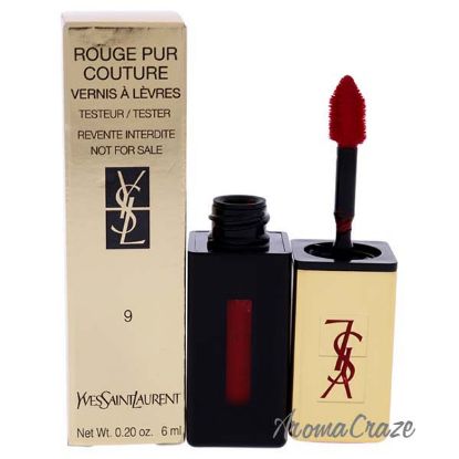 Picture of Rouge Pur Couture Vernis A Levres Glossy Stain 9 Rouge Laque by Yves Saint Laurent for Women 0.2 oz Lip Gloss (Tester)