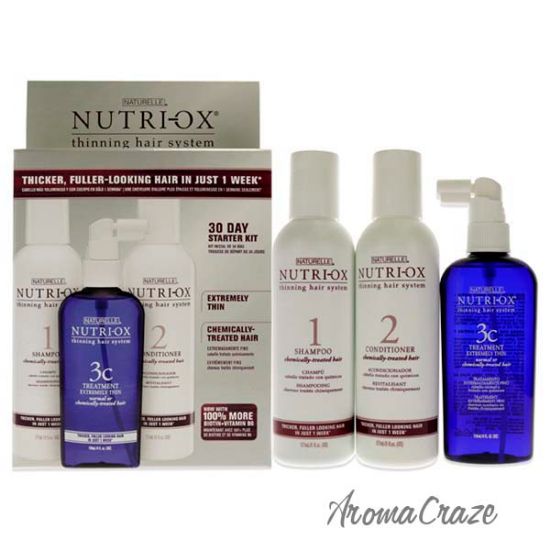 Picture of Extremely Thin Chemically Treated Hair Starter Kit by Nutri Ox for Unisex 3 Pc Gift Set