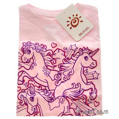 Picture of Girls Crew Tee Iluv Horses Balerina by DelSol for Kids 1 Pc T Shirt (4T)