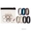 Picture of Silicone Wedding 6mm Smooth Solid Ring Set by ROQ for Men - 7 x 12 mm Ring