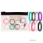 Picture of Silicone Wedding Stackble Lines Ring Set - MultiColor by ROQ for Women - 8 x 7 mm Ring