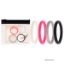 Picture of Silicone Wedding Stackble Point Ring Set - Pink by ROQ for Women - 4 x 10 mm Ring