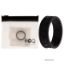 Picture of Silicone Wedding Flower Ring - Black by ROQ for Women - 8 mm Ring