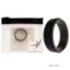 Picture of Silicone Wedding 2Layer Step Ring - Grey-Black by ROQ for Men - 13 mm Ring