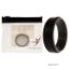 Picture of Silicone Wedding 2Layer Step Ring - Grey-Black by ROQ for Men - 16 mm Ring