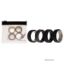 Picture of Silicone Wedding 2Layer Middle Line Ring Set - Black-Camo by ROQ for Men - 4 x 8 mm Ring