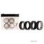 Picture of Silicone Wedding 2Layer Middle Line Ring Set - Black-Camo by ROQ for Men - 4 x 10 mm Ring
