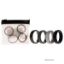 Picture of Silicone Wedding Twin Step Ring Set - Black by ROQ for Men - 4 x 13 mm Ring