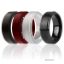 Picture of Silicone Wedding Twin Step Ring Set - Bordeaux by ROQ for Men - 4 x 8 mm Ring