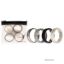 Picture of Silicone Wedding Twin Middle Line Ring Set - Marble by ROQ for Men - 4 x 16 mm Ring
