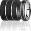 Picture of Silicone Wedding Twin 2Layer Ring Set - Black by ROQ for Men - 4 x 10 mm Ring