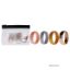 Picture of Silicone Wedding Twin 6mm Ring Set - Gold by ROQ for Women - 4 x 5 mm Ring