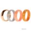 Picture of Silicone Wedding Twin 6mm Ring Set - Gold by ROQ for Women - 4 x 8 mm Ring