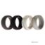 Picture of Silicone Wedding Ring Set - Marble by ROQ for Men - 4 x 7 mm Ring