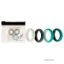 Picture of Silicone Wedding 2Layer Ring Set - Turquoise by ROQ for Women - 4 x 4 mm Ring