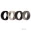 Picture of Silicone Wedding Step Ring Set - Marble by ROQ for Men - 4 x 4 mm Ring