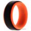 Picture of Silicone Wedding Step Ring - Orange-Black by ROQ for Men - 8 mm Ring