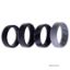 Picture of Silicone Wedding BR 8mm Edge Ring Set - Black-Camo by ROQ for Men - 4 x 11 mm Ring