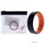 Picture of Silicone Wedding BR 8mm Edge Ring - Orange-Black by ROQ for Men - 15 mm Ring