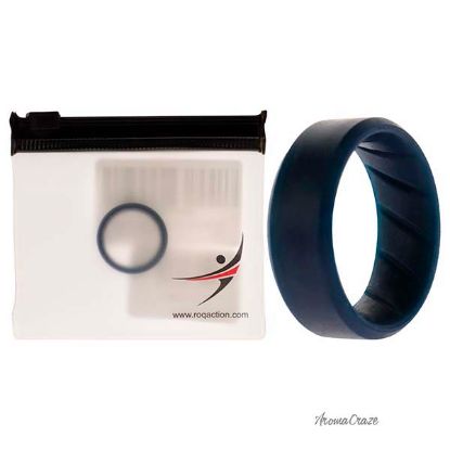 Picture of Silicone Wedding BR 8mm Edge Ring - Basic-Blue by ROQ for Men - 8 mm Ring
