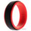 Picture of Silicone Wedding 2Layer Step Ring - Red-Black by ROQ for Men - 11 mm Ring