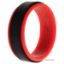 Picture of Silicone Wedding 2Layer Step Ring - Red-Black by ROQ for Men - 12 mm Ring