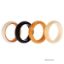 Picture of Silicone Wedding 2Layer Ring Set - Gold by ROQ for Women - 4 x 4 mm Ring