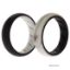 Picture of Silicone Wedding BR Solid Ring Set - Black-Marble by ROQ for Women - 2 x 5 mm Ring