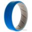 Picture of Silicone Wedding BR 8mm Edge Ring - Grey-Blue by ROQ for Men - 12 mm Ring