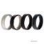 Picture of Silicone Wedding BR 8mm Edge Ring Set - Black-Blue-Camo by ROQ for Men - 4 x 16 mm Ring