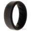 Picture of Silicone Wedding BR Step Ring - Black-Grey by ROQ for Men - 8 mm Ring