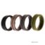 Picture of Silicone Wedding BR Middle Line Ring Set - Basic-Green by ROQ for Men - 4 x 10 mm Ring