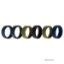 Picture of Silicone Wedding BR 8mm Ring Set - Basic-Olive by ROQ for Men - 6 x 7 mm Ring