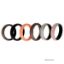 Picture of Silicone Wedding BR Solid Ring Set - Marble by ROQ for Women - 6 x 8 mm Ring