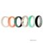 Picture of Silicone Wedding BR Solid Ring Set - Aque by ROQ for Women - 6 x 9 mm Ring