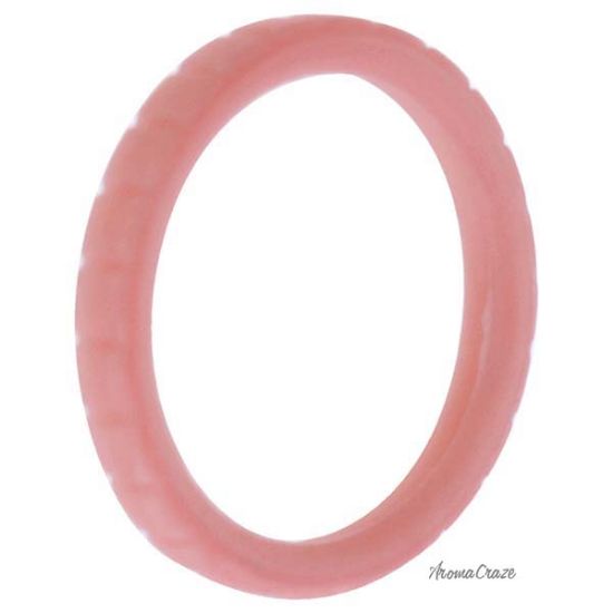 Picture of Silicone Wedding Stackble Lines Single Ring - Rose-Gold-New by ROQ for Women - 4 mm Ring