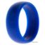 Picture of Silicone Wedding Ring Dome Style - Blue by ROQ for Men - 10 mm Ring