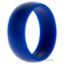 Picture of Silicone Wedding Ring Dome Style - Blue by ROQ for Men - 12 mm Ring