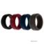 Picture of Silicone Wedding Step Ring Set - Bordeaux by ROQ for Men - 4 x 6 mm Ring