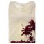 Womens Boyfriend Tee Palms And Floral Sunset by Delsol for Women 1 Pc T Shirt (M)